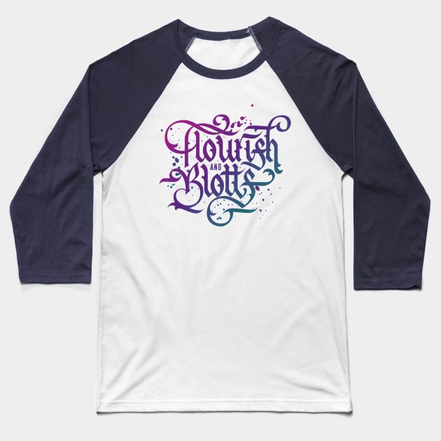 Flourish and Blotts Baseball T-Shirt by polliadesign